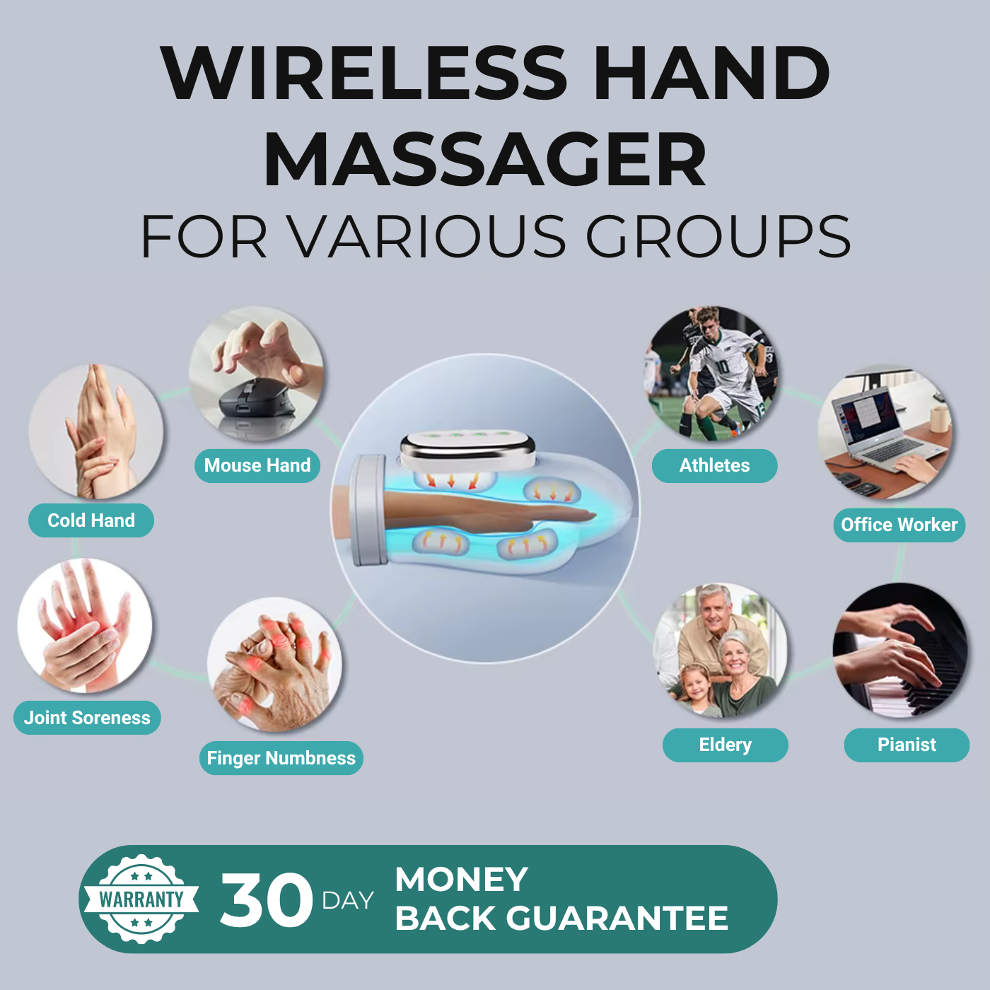 Hand Relief Therapy Massager Device
