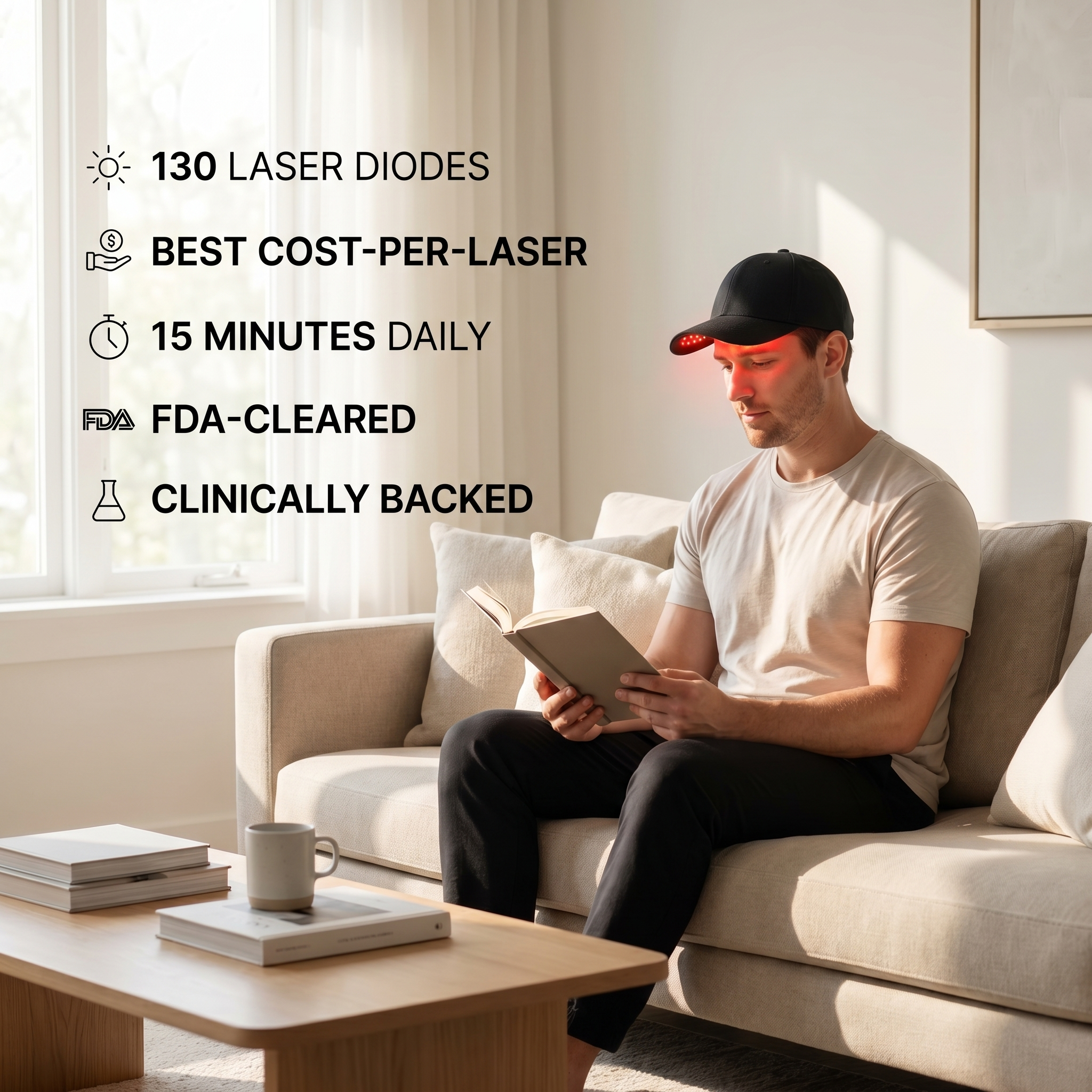 Red Light Therapy Cap for Hair Regrowth Treatments