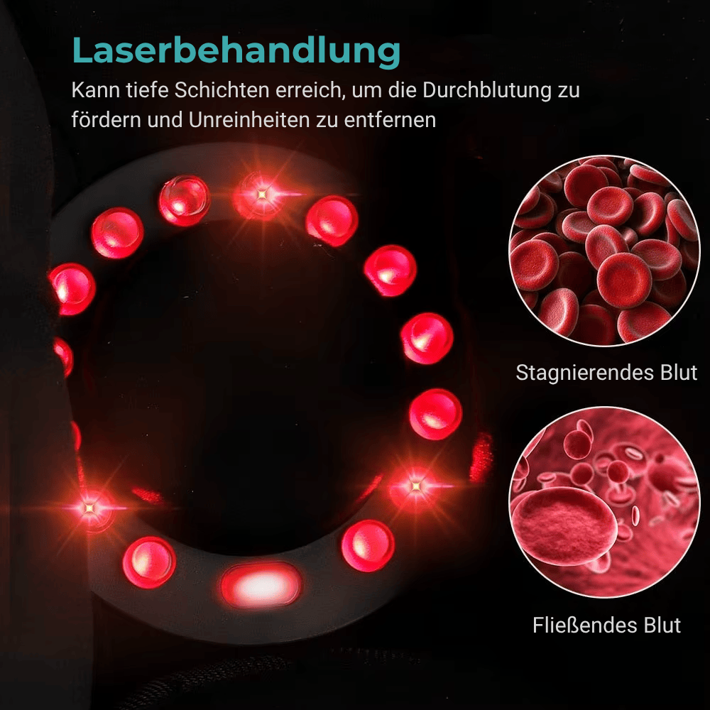 3-in-1 Knie-Therapiegerät – Kabellose Infrarot-, Laser- & Vibrationstherapie